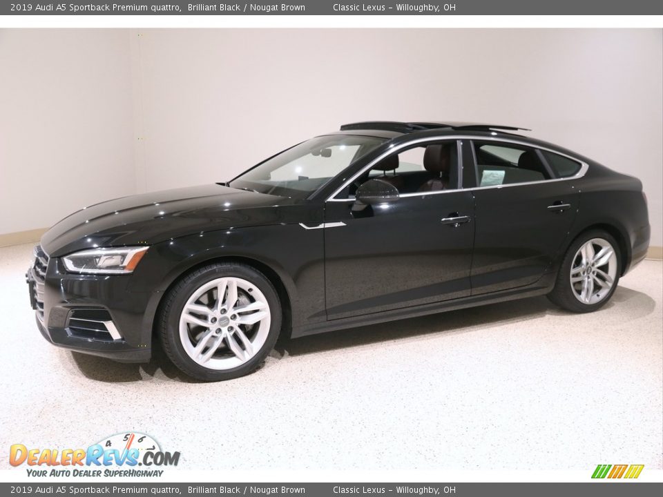 Brilliant Black 2019 Audi A5 Sportback Premium quattro Photo #3