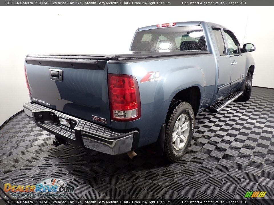 2012 GMC Sierra 1500 SLE Extended Cab 4x4 Stealth Gray Metallic / Dark Titanium/Light Titanium Photo #14