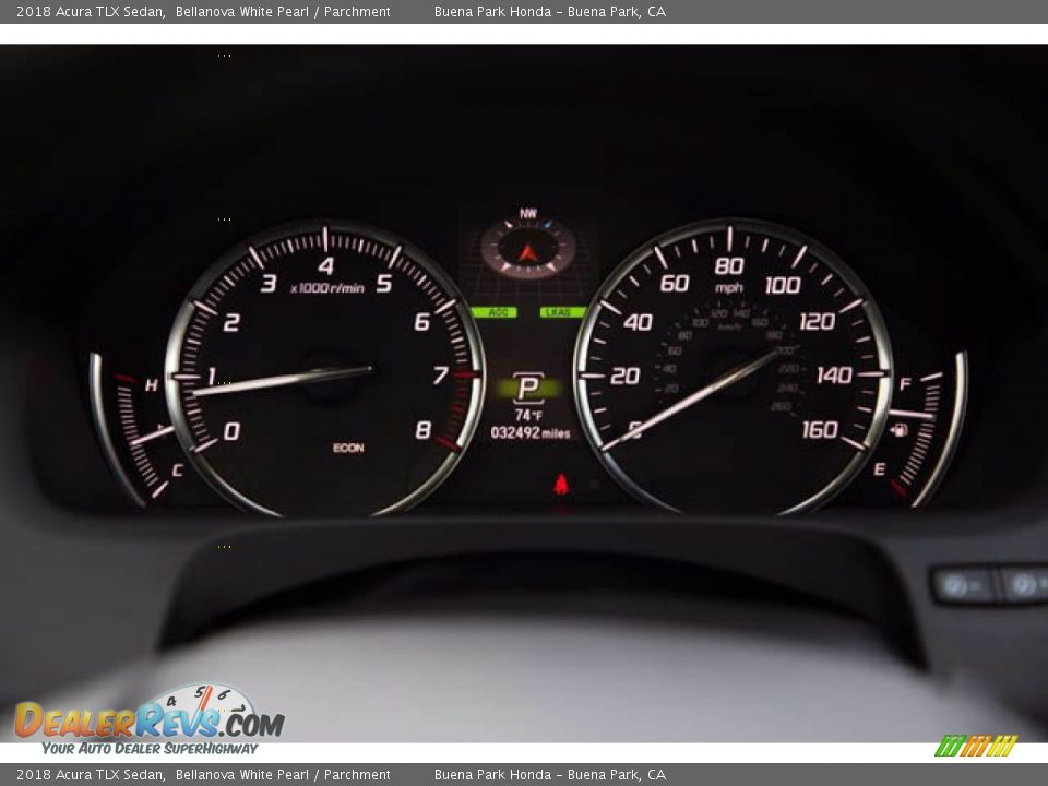 2018 Acura TLX Sedan Bellanova White Pearl / Parchment Photo #30