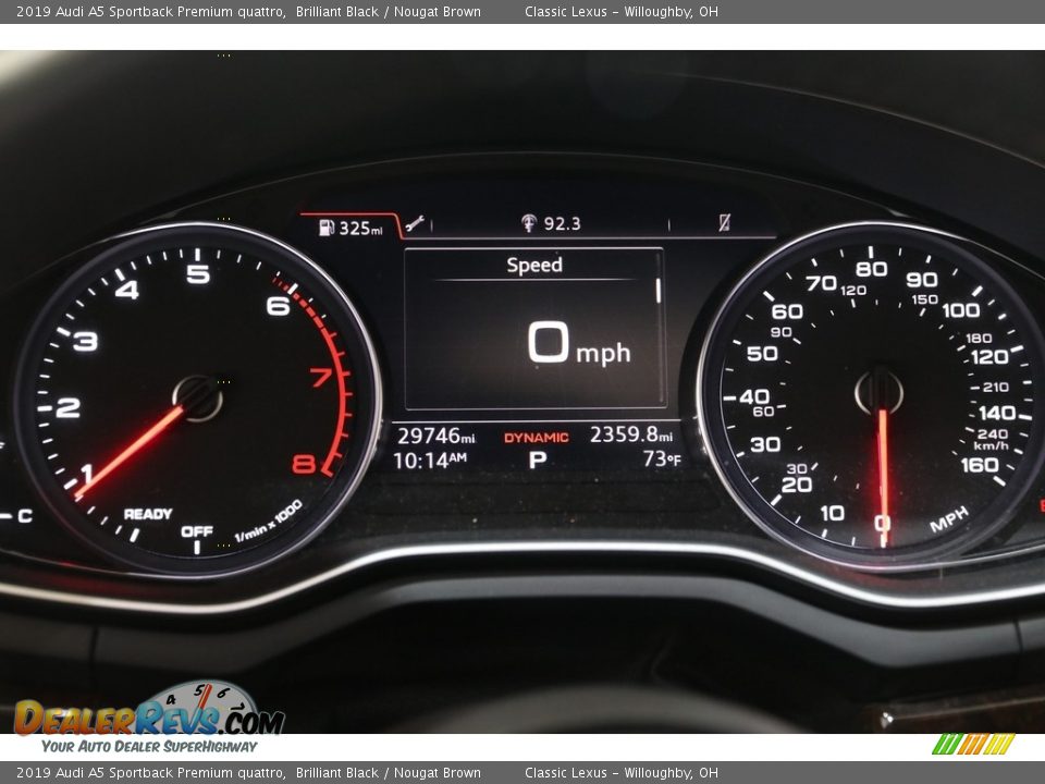 2019 Audi A5 Sportback Premium quattro Gauges Photo #8
