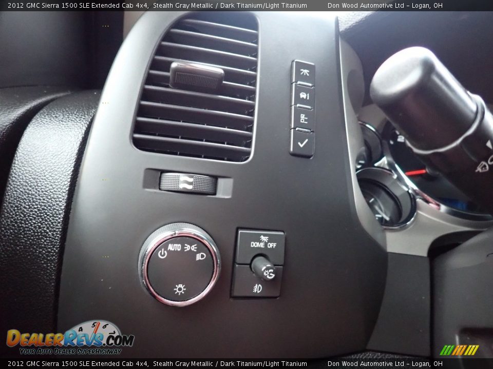 2012 GMC Sierra 1500 SLE Extended Cab 4x4 Stealth Gray Metallic / Dark Titanium/Light Titanium Photo #18