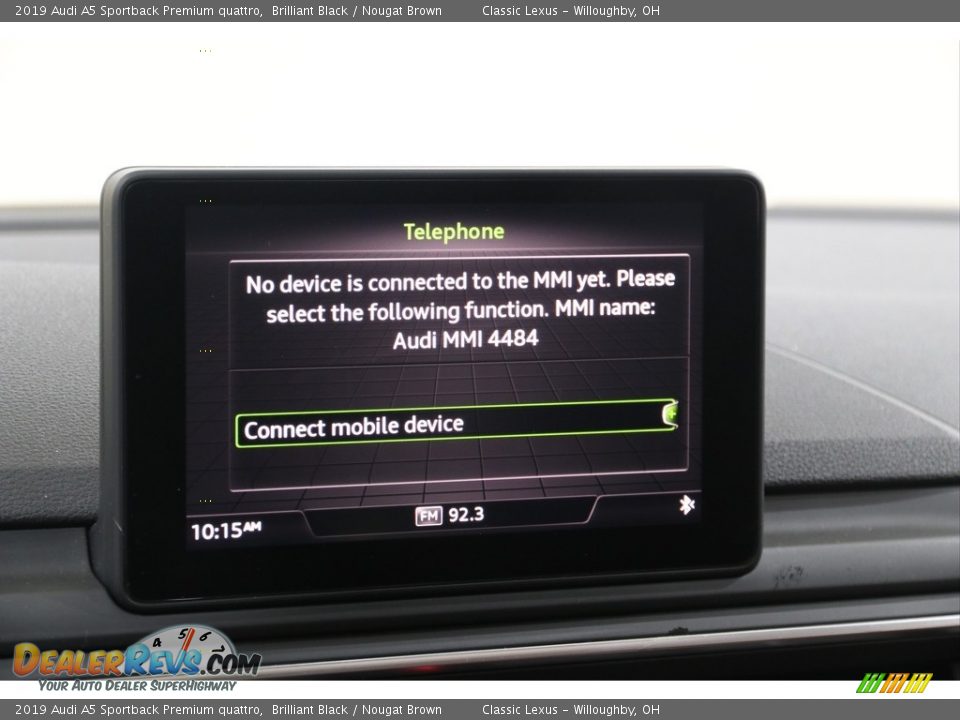 Controls of 2019 Audi A5 Sportback Premium quattro Photo #11