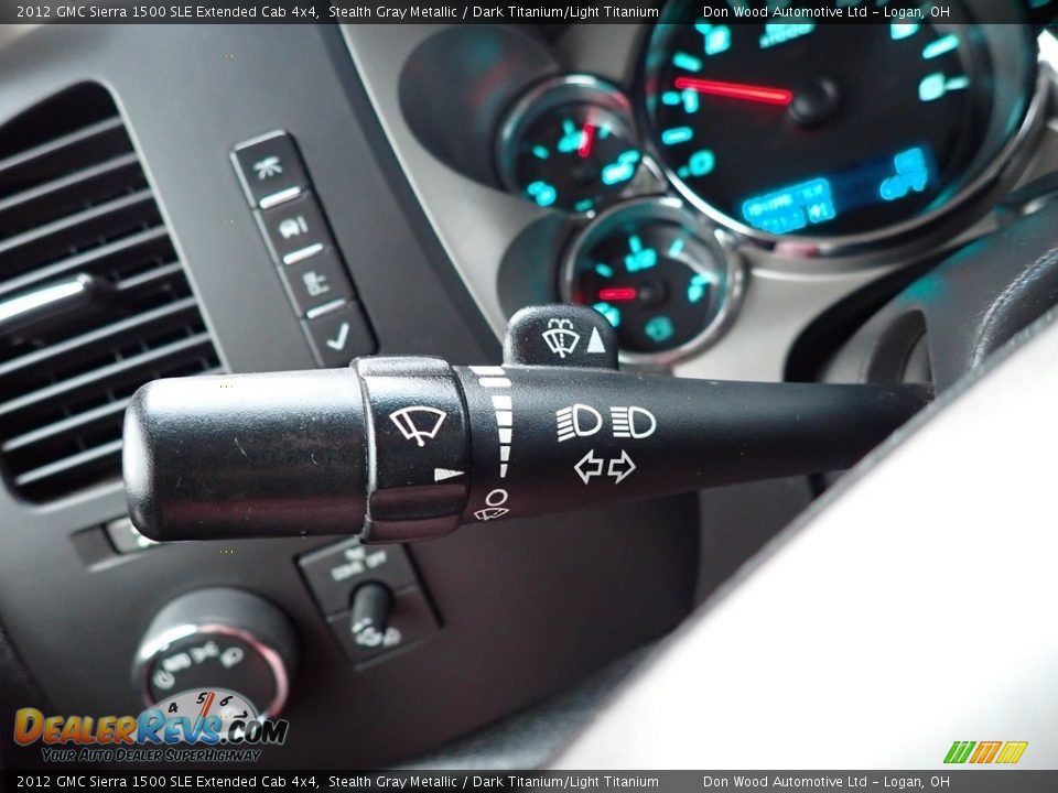 2012 GMC Sierra 1500 SLE Extended Cab 4x4 Stealth Gray Metallic / Dark Titanium/Light Titanium Photo #21