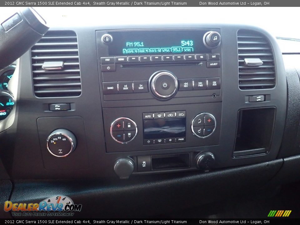 2012 GMC Sierra 1500 SLE Extended Cab 4x4 Stealth Gray Metallic / Dark Titanium/Light Titanium Photo #24