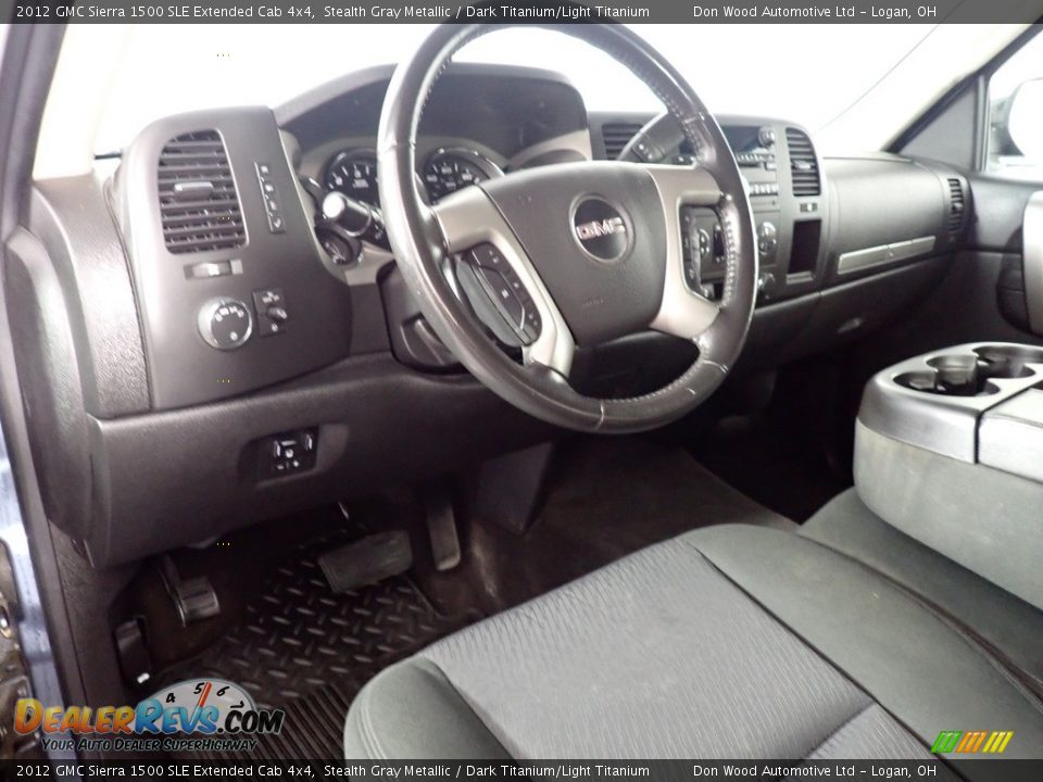 2012 GMC Sierra 1500 SLE Extended Cab 4x4 Stealth Gray Metallic / Dark Titanium/Light Titanium Photo #27
