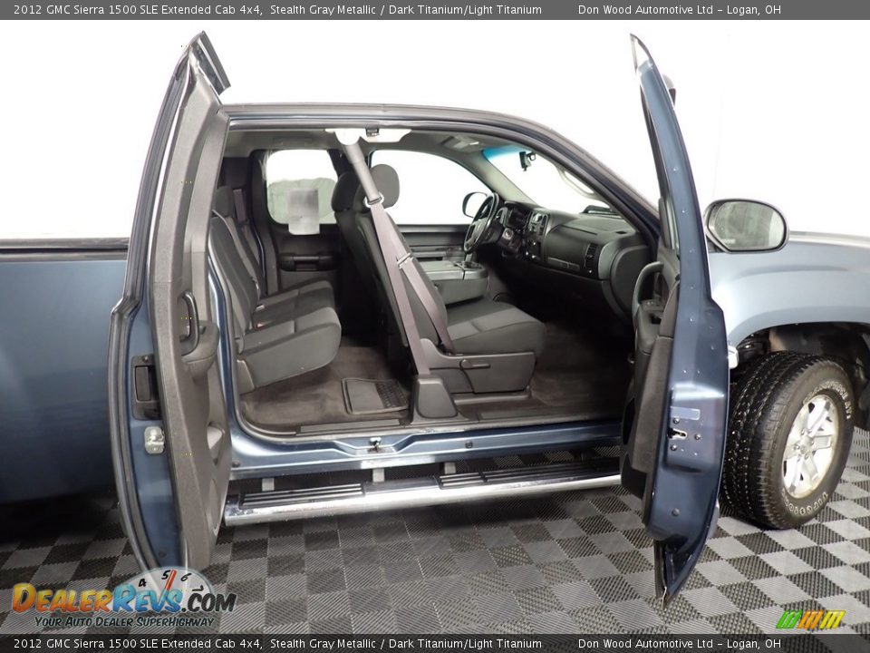 2012 GMC Sierra 1500 SLE Extended Cab 4x4 Stealth Gray Metallic / Dark Titanium/Light Titanium Photo #30