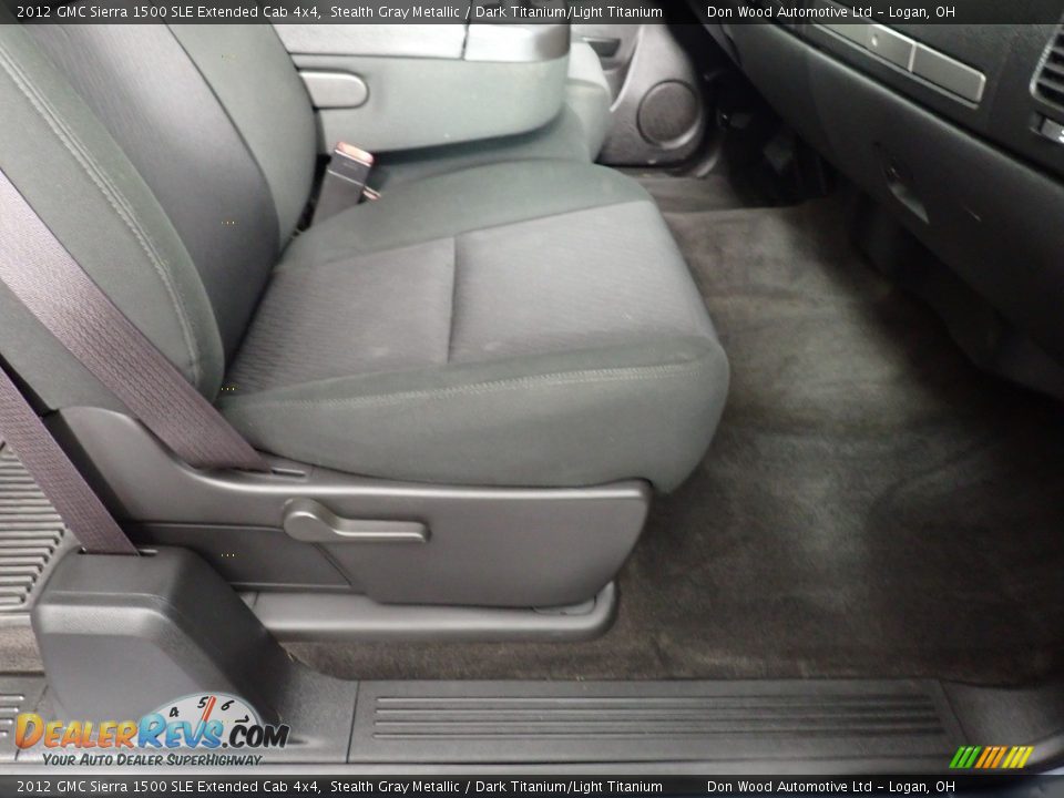 2012 GMC Sierra 1500 SLE Extended Cab 4x4 Stealth Gray Metallic / Dark Titanium/Light Titanium Photo #31