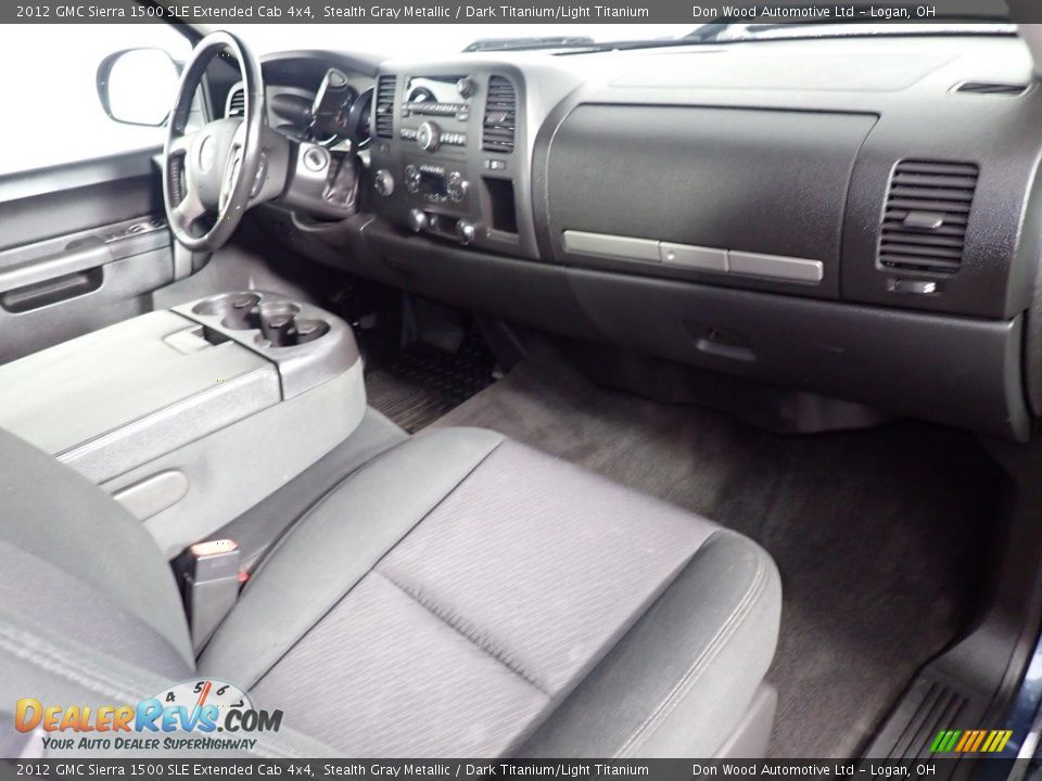 2012 GMC Sierra 1500 SLE Extended Cab 4x4 Stealth Gray Metallic / Dark Titanium/Light Titanium Photo #32