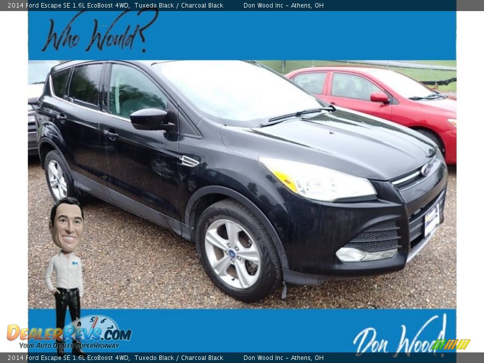 2014 Ford Escape SE 1.6L EcoBoost 4WD Tuxedo Black / Charcoal Black Photo #1