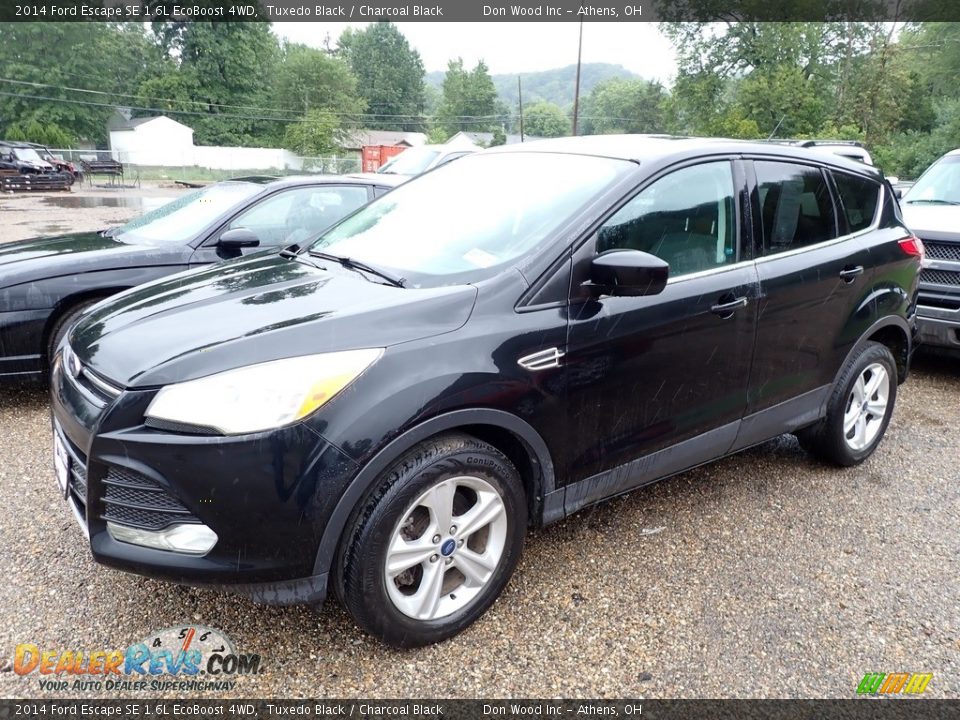 2014 Ford Escape SE 1.6L EcoBoost 4WD Tuxedo Black / Charcoal Black Photo #4