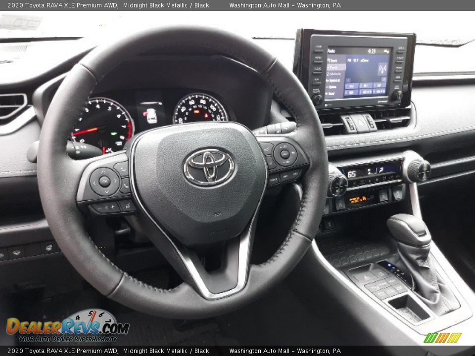 2020 Toyota RAV4 XLE Premium AWD Midnight Black Metallic / Black Photo #3