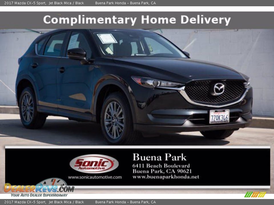 2017 Mazda CX-5 Sport Jet Black Mica / Black Photo #1