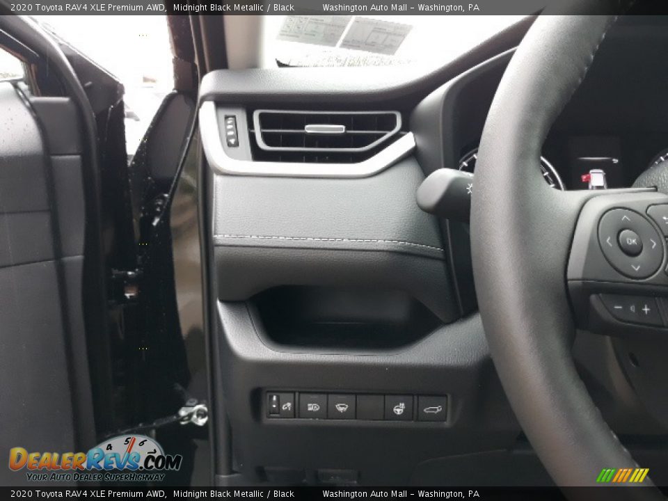 2020 Toyota RAV4 XLE Premium AWD Midnight Black Metallic / Black Photo #7
