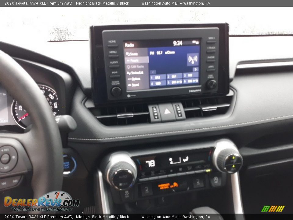 2020 Toyota RAV4 XLE Premium AWD Midnight Black Metallic / Black Photo #9