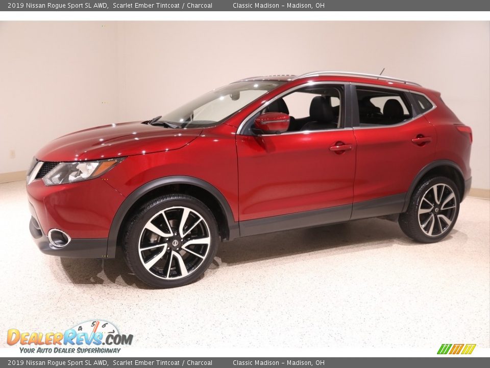 2019 Nissan Rogue Sport SL AWD Scarlet Ember Tintcoat / Charcoal Photo #3