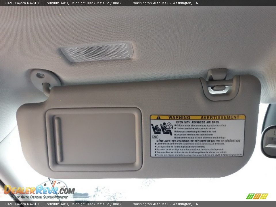 2020 Toyota RAV4 XLE Premium AWD Midnight Black Metallic / Black Photo #14