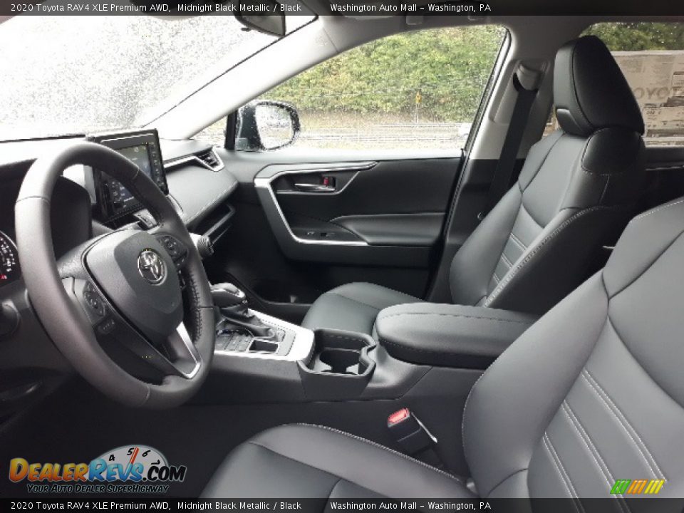2020 Toyota RAV4 XLE Premium AWD Midnight Black Metallic / Black Photo #17