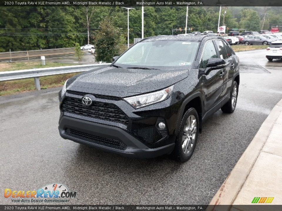 2020 Toyota RAV4 XLE Premium AWD Midnight Black Metallic / Black Photo #25