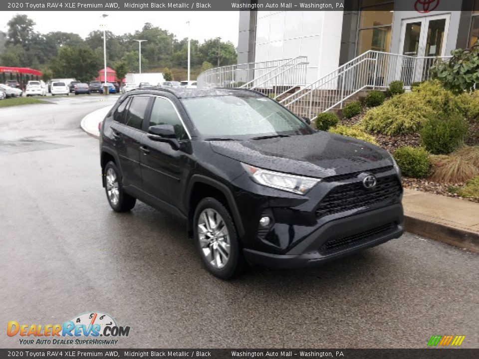 2020 Toyota RAV4 XLE Premium AWD Midnight Black Metallic / Black Photo #27