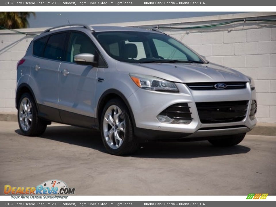 2014 Ford Escape Titanium 2.0L EcoBoost Ingot Silver / Medium Light Stone Photo #1