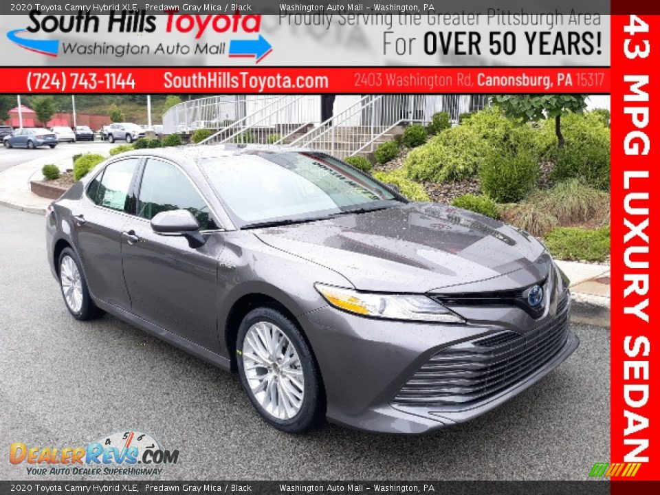 2020 Toyota Camry Hybrid XLE Predawn Gray Mica / Black Photo #1