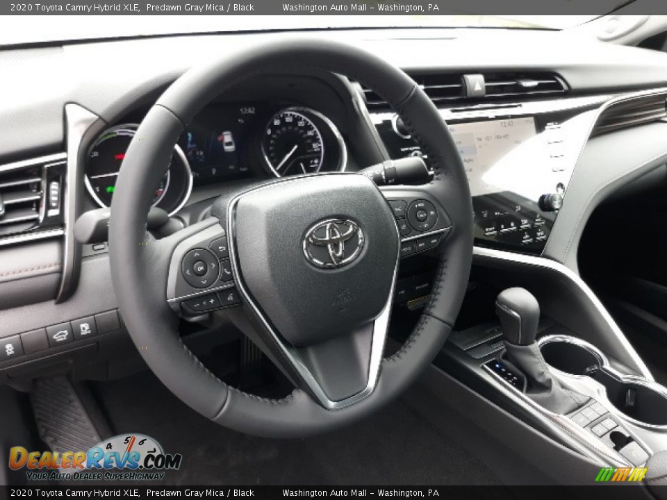 2020 Toyota Camry Hybrid XLE Predawn Gray Mica / Black Photo #3