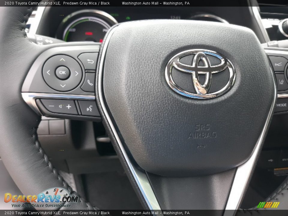 2020 Toyota Camry Hybrid XLE Predawn Gray Mica / Black Photo #5