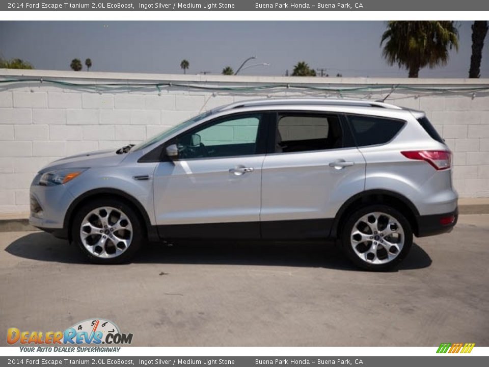 2014 Ford Escape Titanium 2.0L EcoBoost Ingot Silver / Medium Light Stone Photo #8
