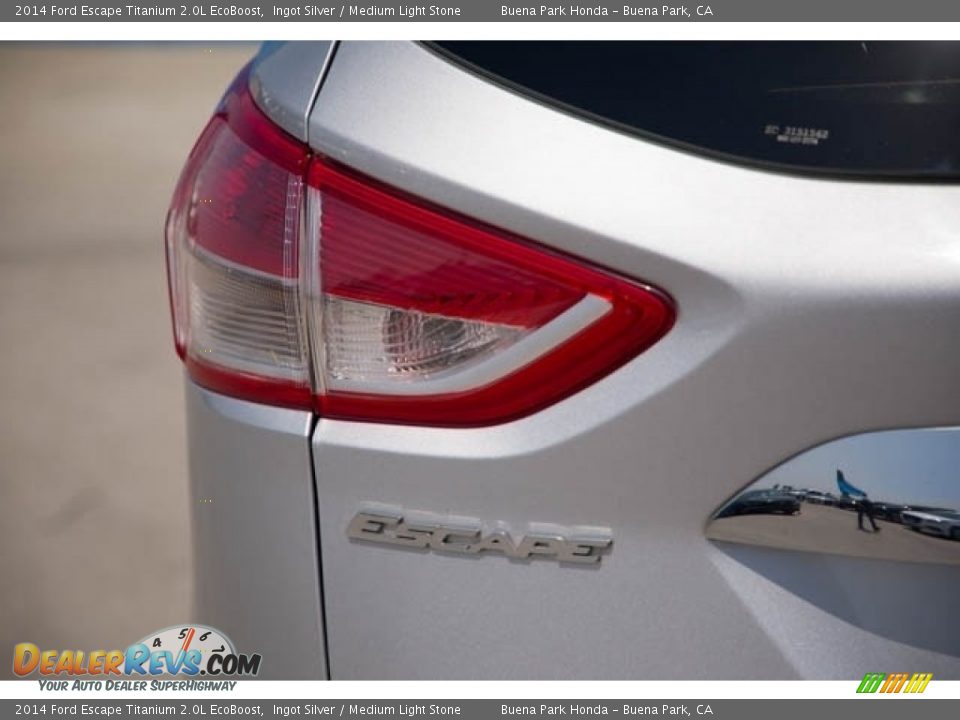 2014 Ford Escape Titanium 2.0L EcoBoost Ingot Silver / Medium Light Stone Photo #10