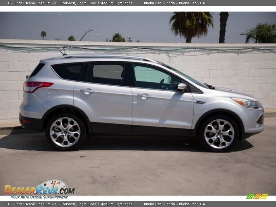 2014 Ford Escape Titanium 2.0L EcoBoost Ingot Silver / Medium Light Stone Photo #12