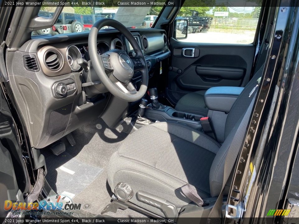 2021 Jeep Wrangler Unlimited Sport 4x4 Black / Black Photo #2