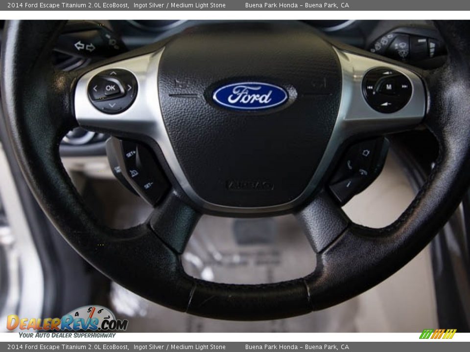 2014 Ford Escape Titanium 2.0L EcoBoost Ingot Silver / Medium Light Stone Photo #13
