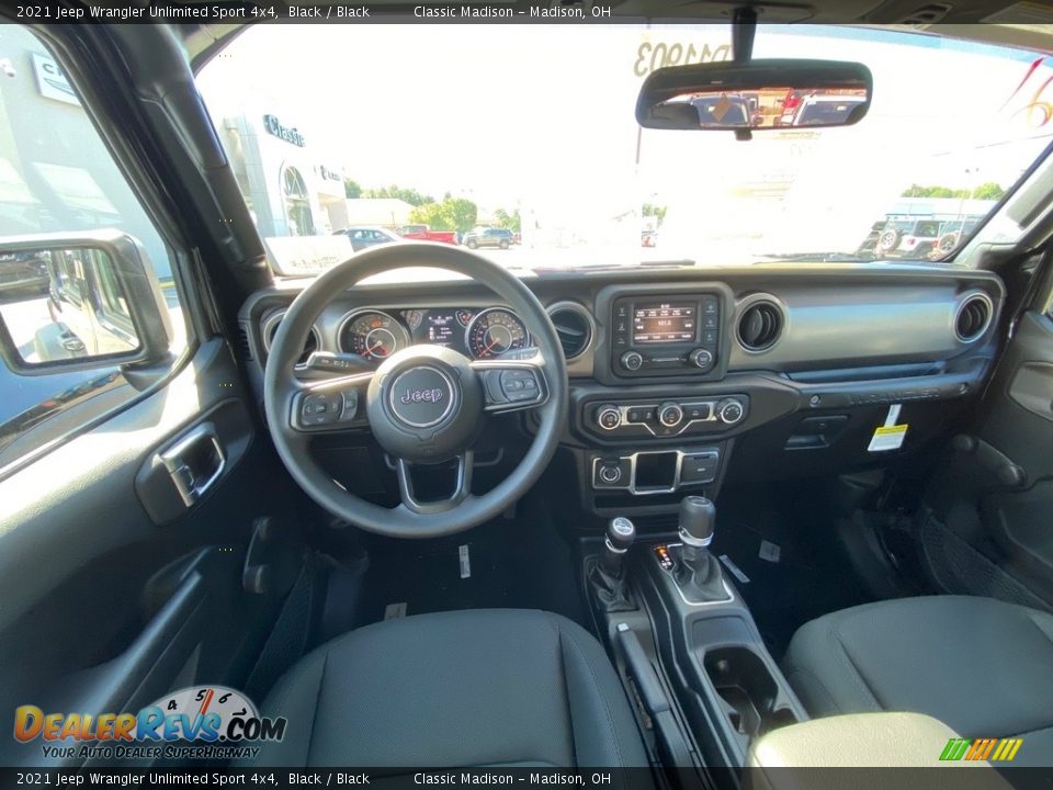 2021 Jeep Wrangler Unlimited Sport 4x4 Black / Black Photo #3