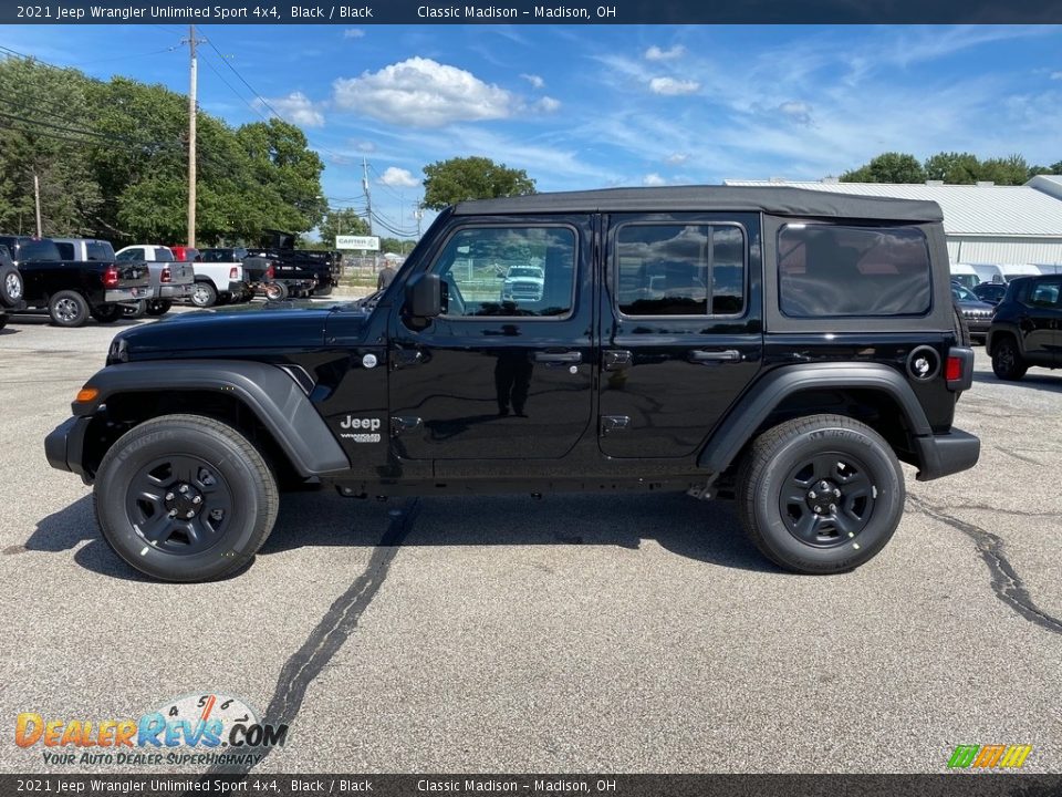 Black 2021 Jeep Wrangler Unlimited Sport 4x4 Photo #5