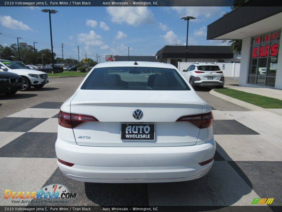 2019 Volkswagen Jetta S Pure White / Titan Black Photo #4