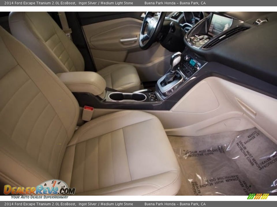 2014 Ford Escape Titanium 2.0L EcoBoost Ingot Silver / Medium Light Stone Photo #20