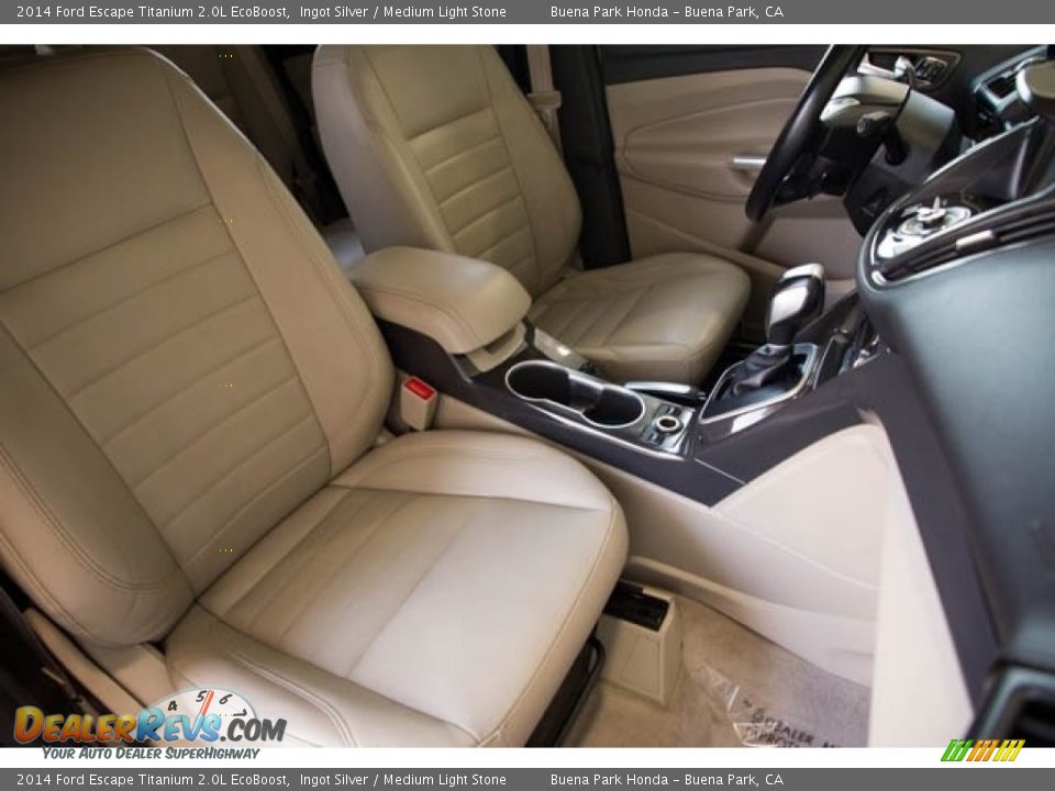 2014 Ford Escape Titanium 2.0L EcoBoost Ingot Silver / Medium Light Stone Photo #21