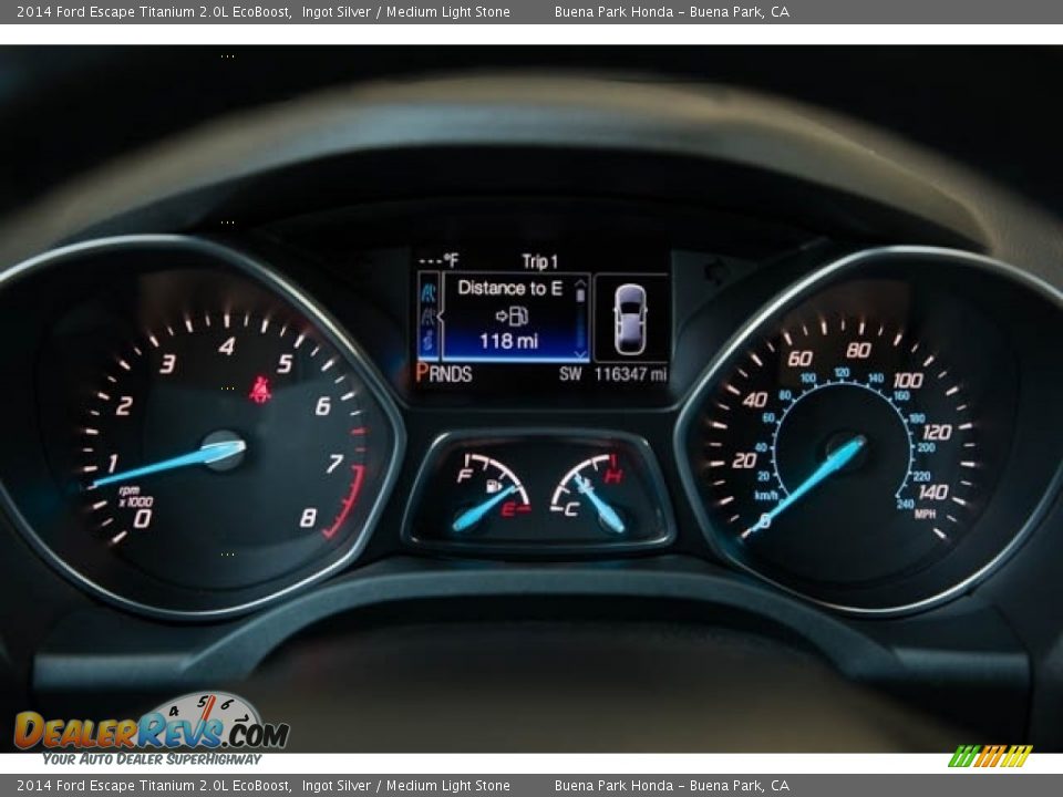 2014 Ford Escape Titanium 2.0L EcoBoost Ingot Silver / Medium Light Stone Photo #24