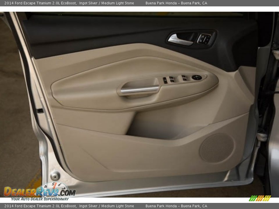 2014 Ford Escape Titanium 2.0L EcoBoost Ingot Silver / Medium Light Stone Photo #25