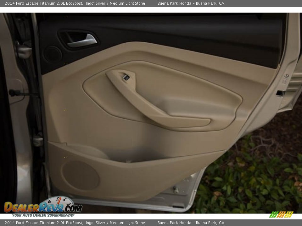 2014 Ford Escape Titanium 2.0L EcoBoost Ingot Silver / Medium Light Stone Photo #28