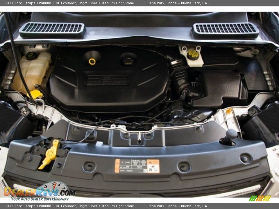 2014 Ford Escape Titanium 2.0L EcoBoost Ingot Silver / Medium Light Stone Photo #30