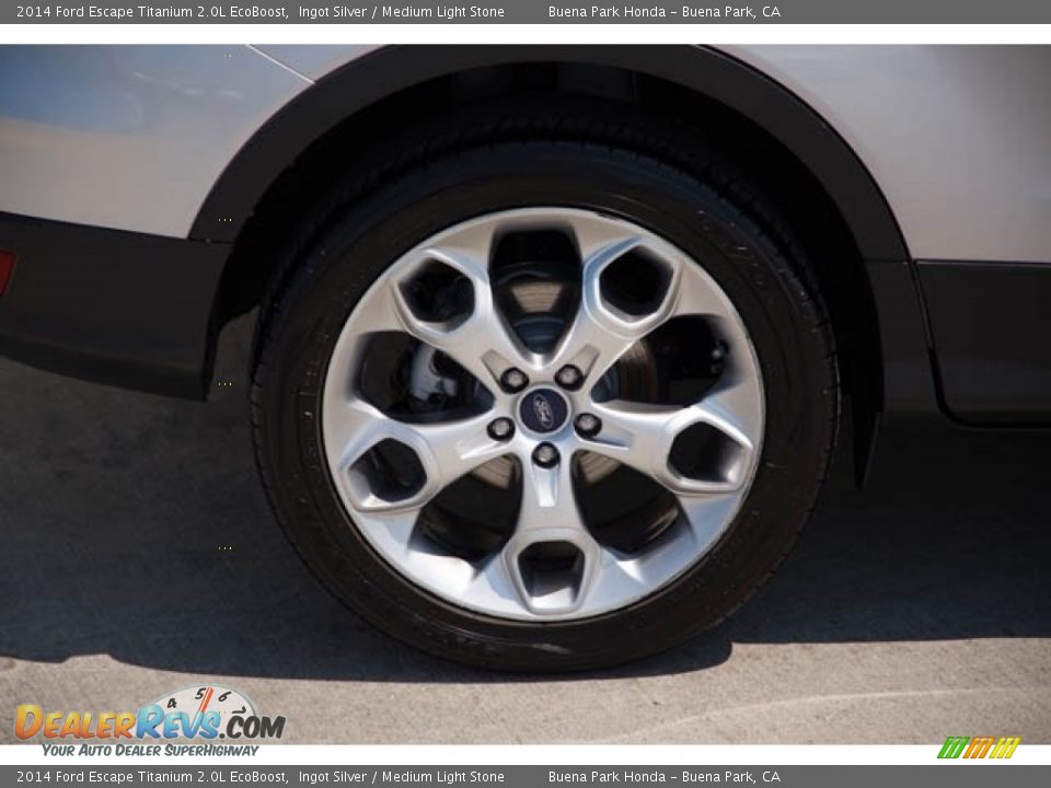2014 Ford Escape Titanium 2.0L EcoBoost Ingot Silver / Medium Light Stone Photo #31