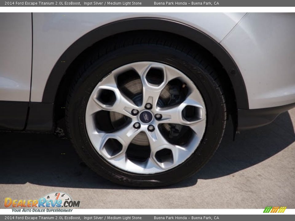 2014 Ford Escape Titanium 2.0L EcoBoost Ingot Silver / Medium Light Stone Photo #32
