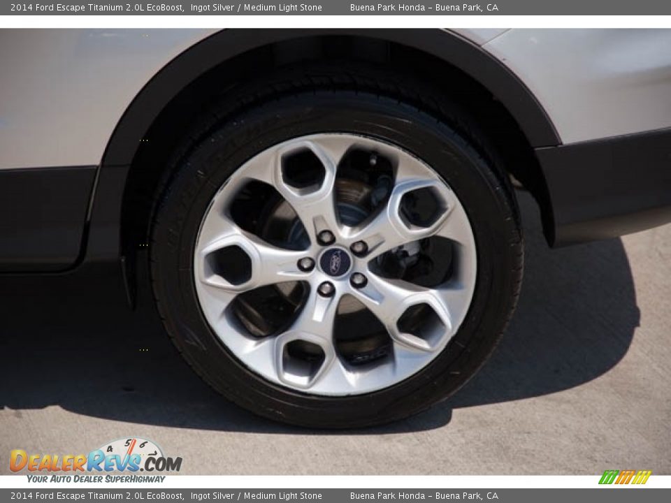 2014 Ford Escape Titanium 2.0L EcoBoost Ingot Silver / Medium Light Stone Photo #33