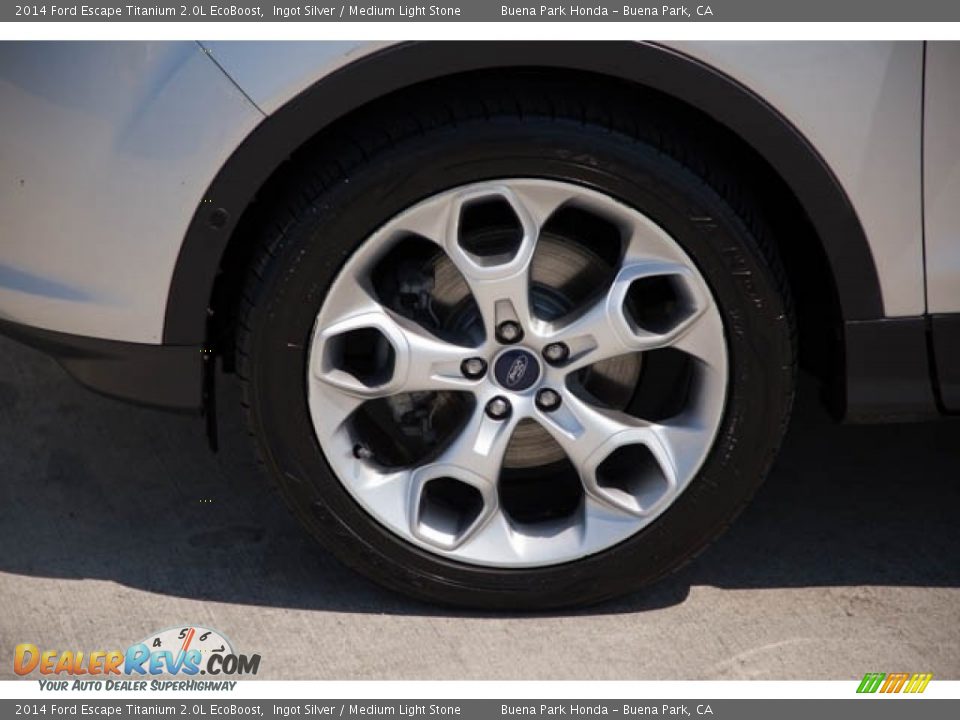 2014 Ford Escape Titanium 2.0L EcoBoost Ingot Silver / Medium Light Stone Photo #34