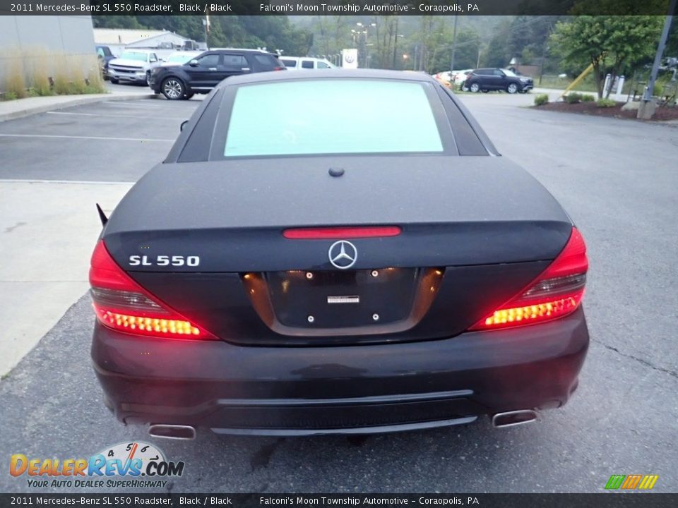 2011 Mercedes-Benz SL 550 Roadster Black / Black Photo #3