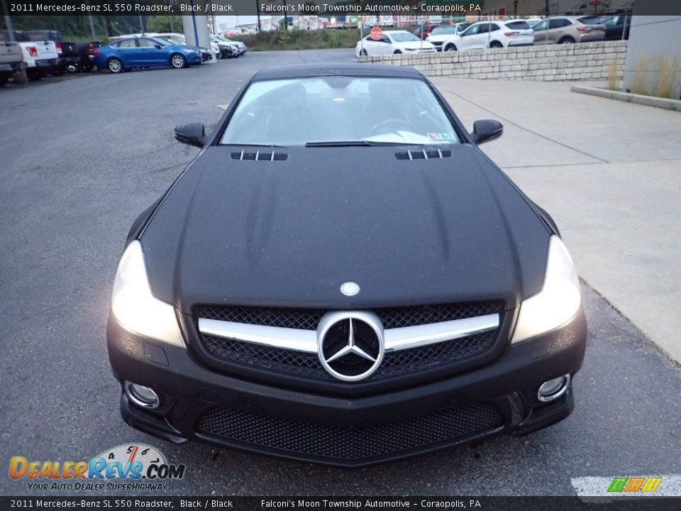 2011 Mercedes-Benz SL 550 Roadster Black / Black Photo #8