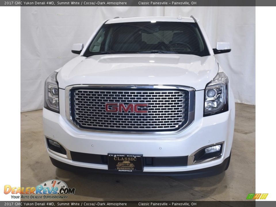 2017 GMC Yukon Denali 4WD Summit White / Cocoa/­Dark Atmosphere Photo #4