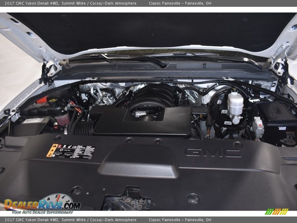 2017 GMC Yukon Denali 4WD Summit White / Cocoa/­Dark Atmosphere Photo #6