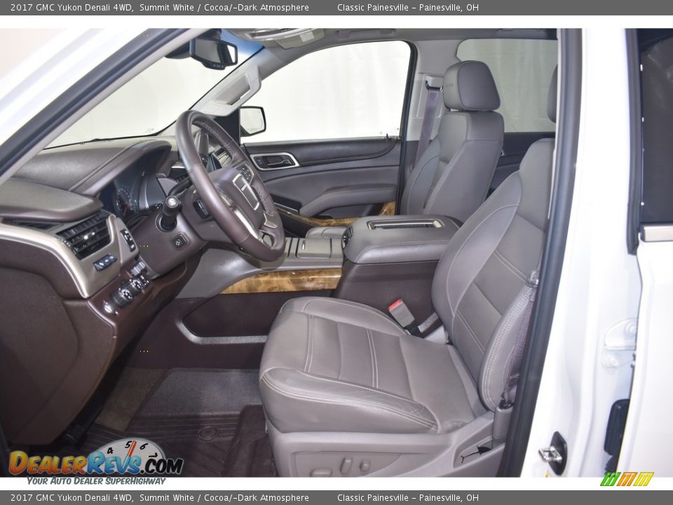 2017 GMC Yukon Denali 4WD Summit White / Cocoa/­Dark Atmosphere Photo #8